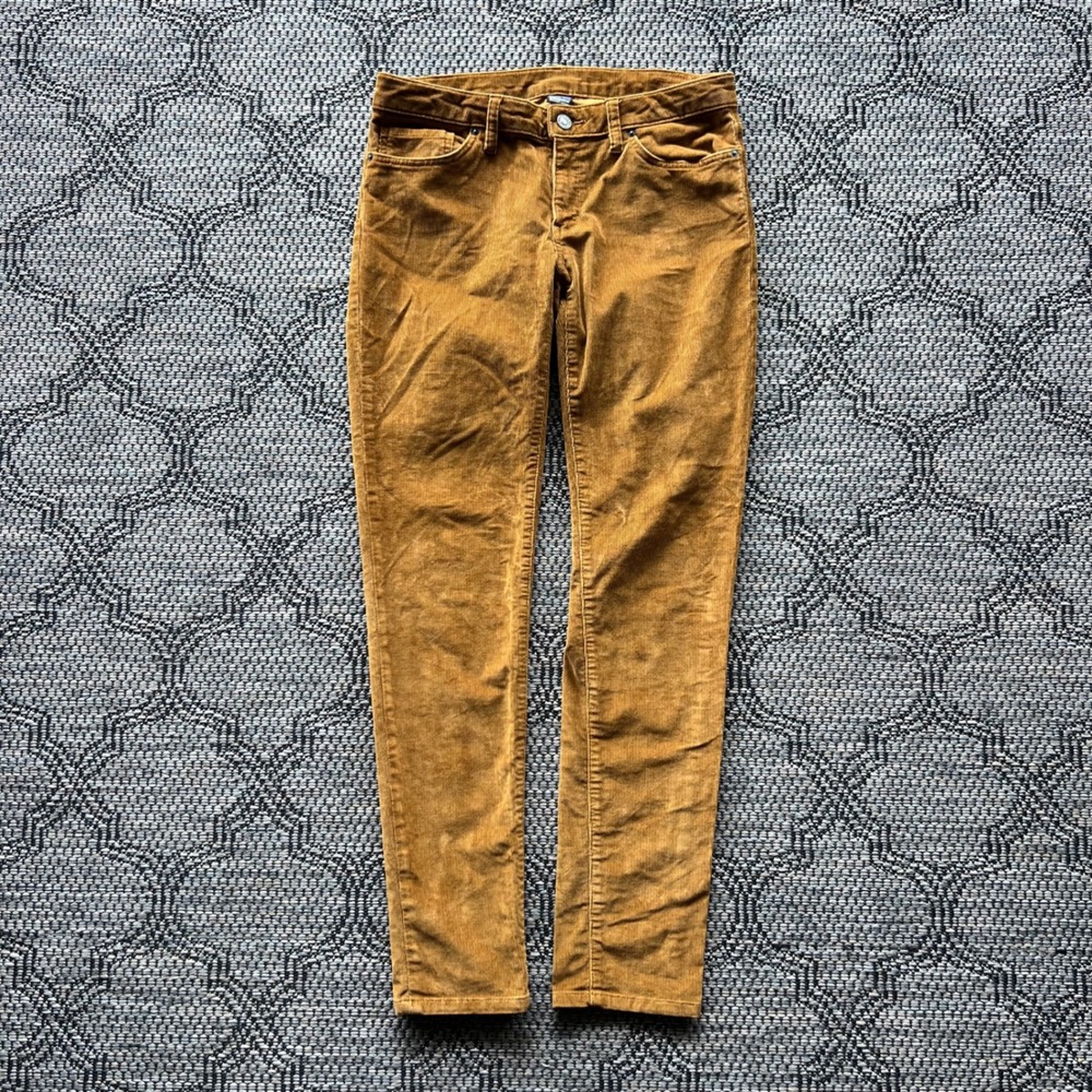 Patagonia Pants Womens 30 Brown Corduroy Slim Organic Cotton Mid Rise Gorpcore